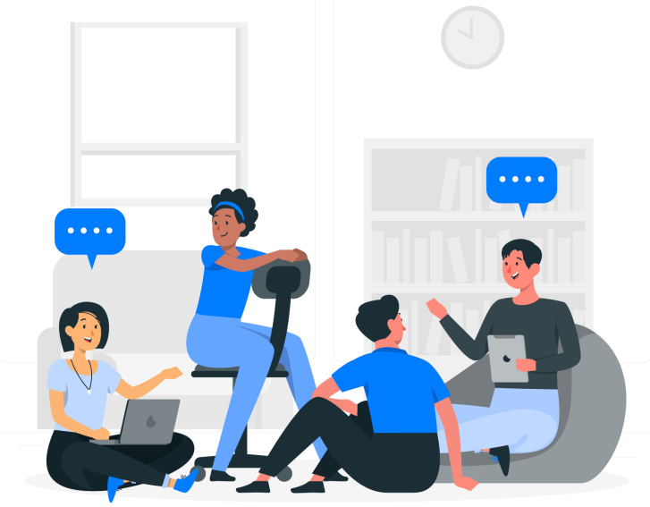 picture shows the platform provides learning group